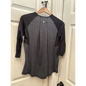 Lululemon Cycling Size 12 Spincity heathered 3/4 length sleeve